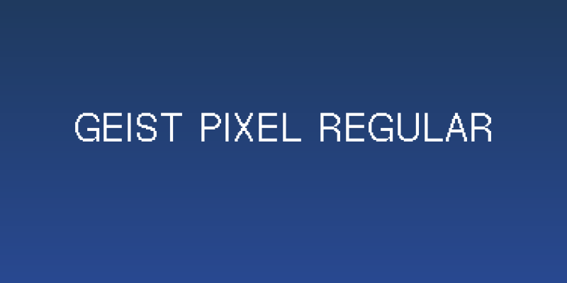 Geist Pixel Regular Social Header