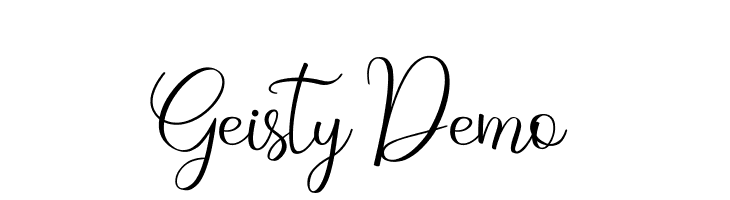 Geisty Demo  Free Fonts Download