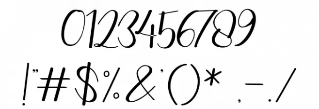 Geisty Demo Font OTHER CHARS