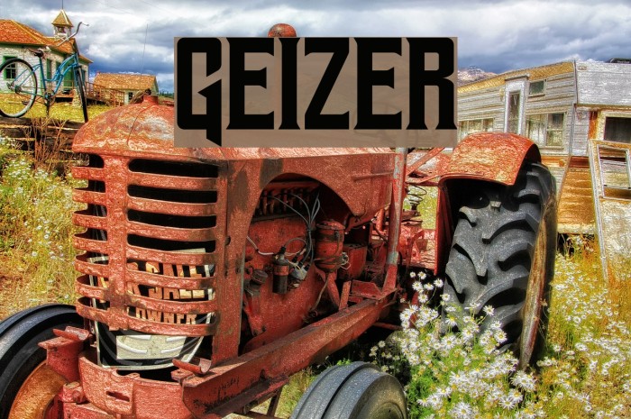 Geizer Font examples