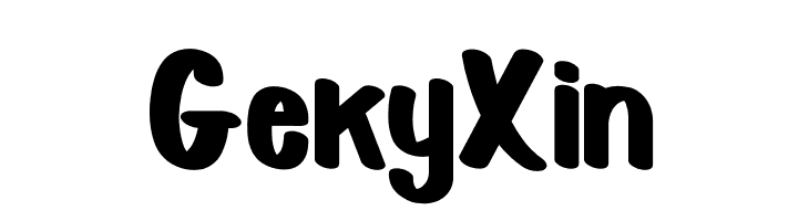 Geky Xin  baixar fontes gratis