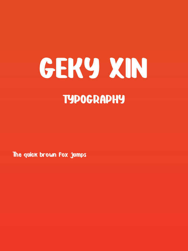 Geky Xin Poster