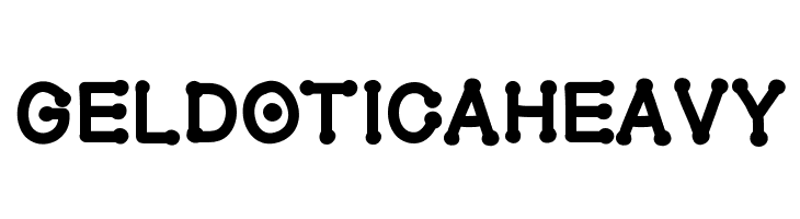 GelDoticaHeavy Font
