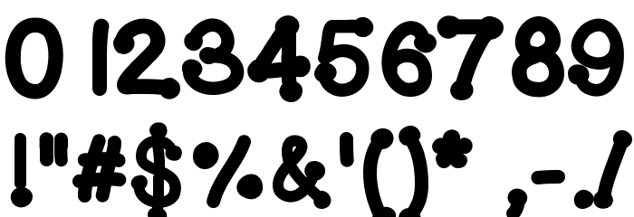 GelDoticaHeavy Font OTHER CHARS