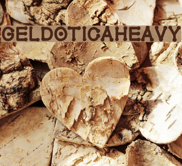 GelDoticaHeavy Font examples