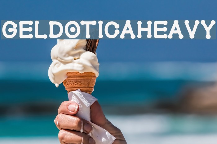 GelDoticaHeavy Font examples