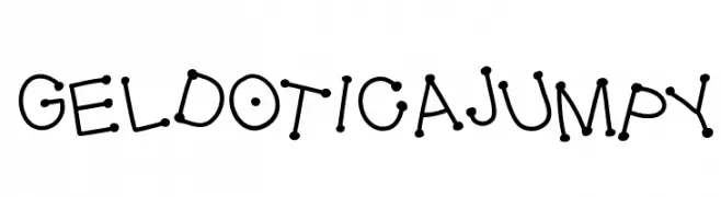 GelDoticaJumpy  Frei Schriftart Herunterladen