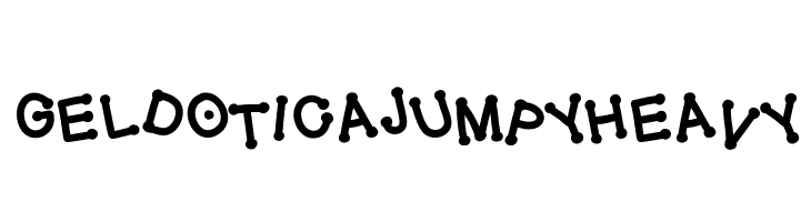 GelDoticaJumpyHeavy Font