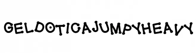 GelDoticaJumpyHeavy  免费字体下载