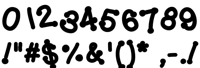 GelDoticaJumpyHeavy Font OTHER CHARS