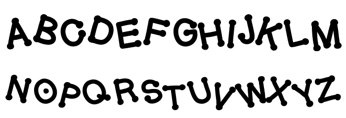 GelDoticaJumpyHeavy Font LOWERCASE