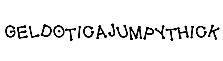 GelDoticaJumpyThick Font
