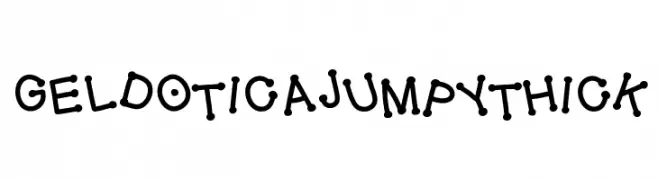 GelDoticaJumpyThick  Frei Schriftart Herunterladen