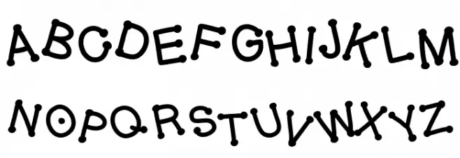 GelDoticaJumpyThick Шрифта ВЕРХНИЙ