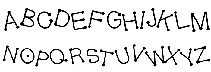 GelDoticaJumpy Font LOWERCASE