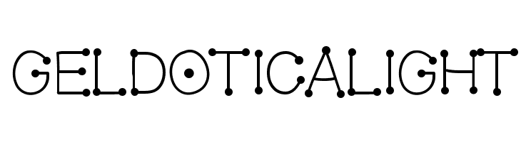 GelDoticaLight Font