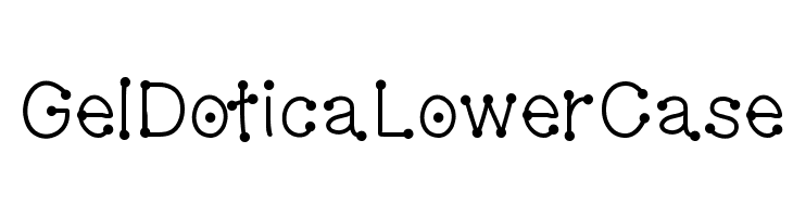 GelDoticaLowerCase Font