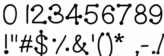 GelDoticaLowerCase Font OTHER CHARS