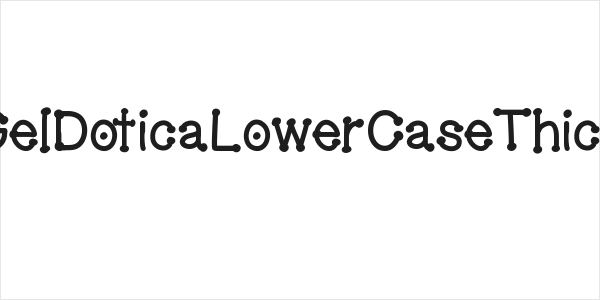 GelDoticaLowerCaseThick Logo