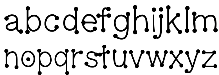 GelDoticaLowerCase Font LOWERCASE