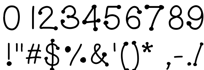 GelDoticaPlain Font OTHER CHARS