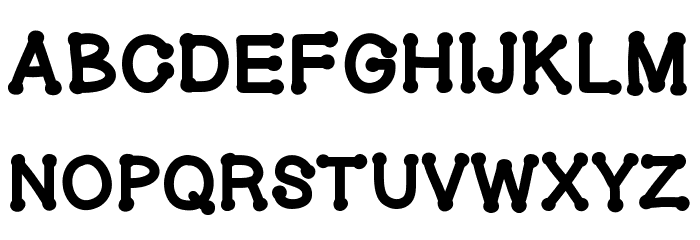 GelDoticaPlainHeavy Font LOWERCASE