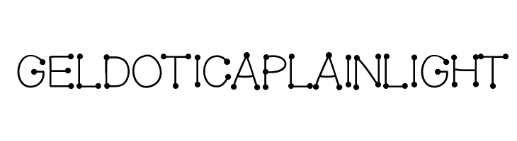 GelDoticaPlainLight  font caratteri gratis