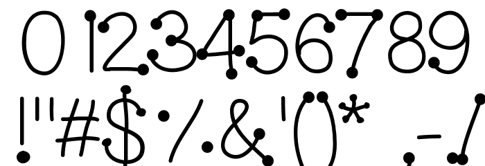 GelDoticaPlainLight Font OTHER CHARS