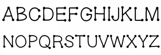 GelDoticaPlainLowerCase خط أحرف كبيرة