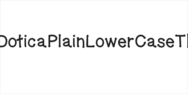 GelDoticaPlainLowerCaseThick Logo