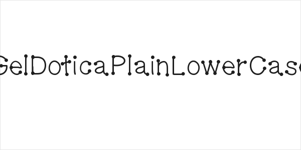GelDoticaPlainLowerCase Logo