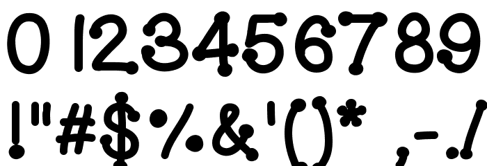 GelDoticaThick Font OTHER CHARS