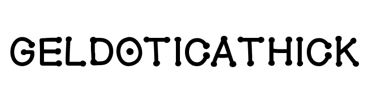 GelDoticaThick  Frei Schriftart Herunterladen