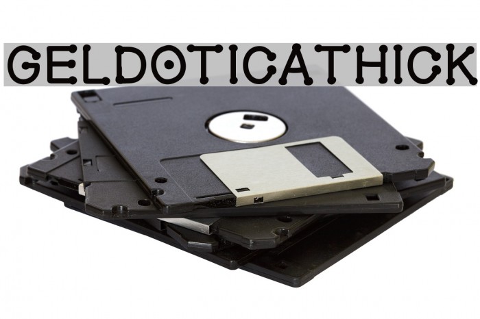 GelDoticaThick Font examples