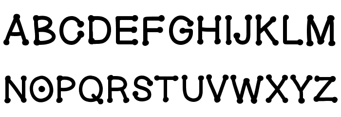 GelDoticaThick Font LOWERCASE