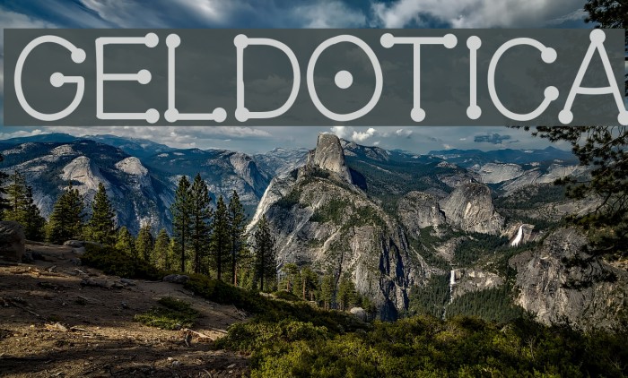 GelDotica Font examples
