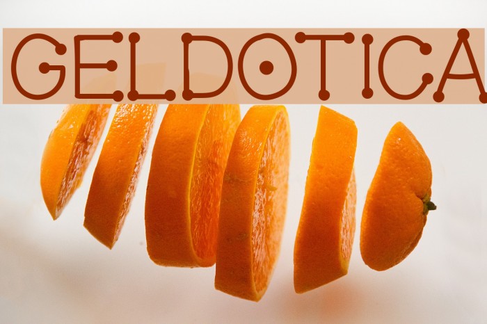 GelDotica Font examples