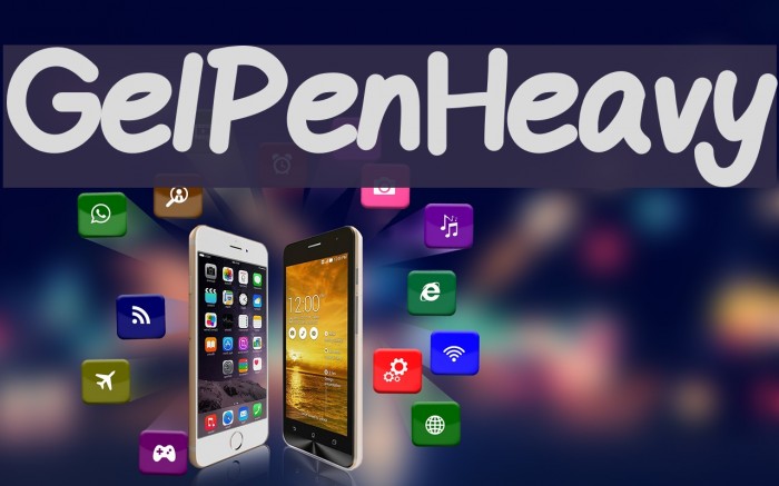 GelPenHeavy Font examples