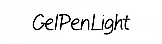 GelPenLight  नि: शुल्क फ़ॉन्ट्स डाउनलोड