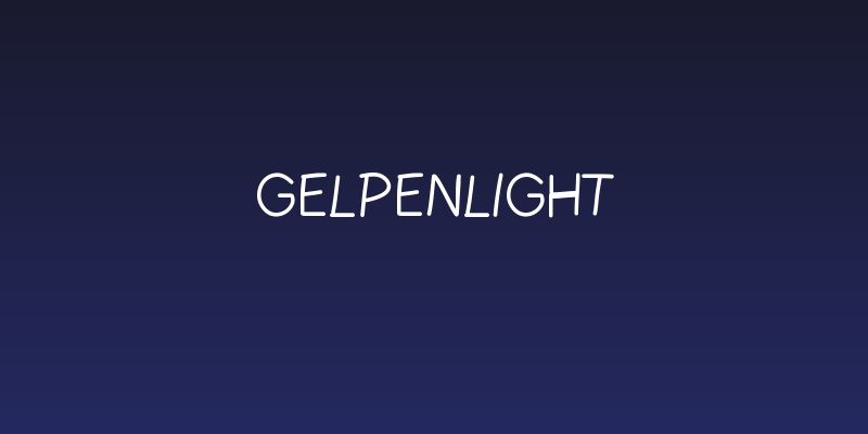 GelPenLight Social Header