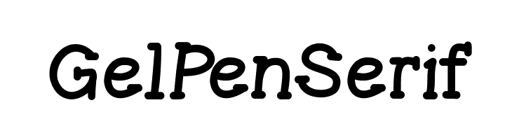 GelPenSerif لخطوط تنزيل