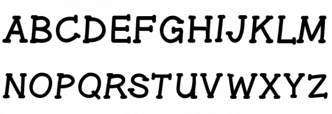 GelPenSerif Fonte MAIÚSCULAS