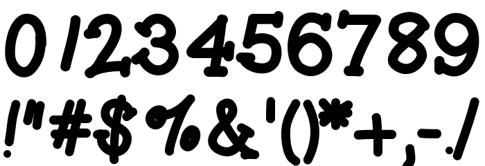 GelPenSerifHeavy Font OTHER CHARS
