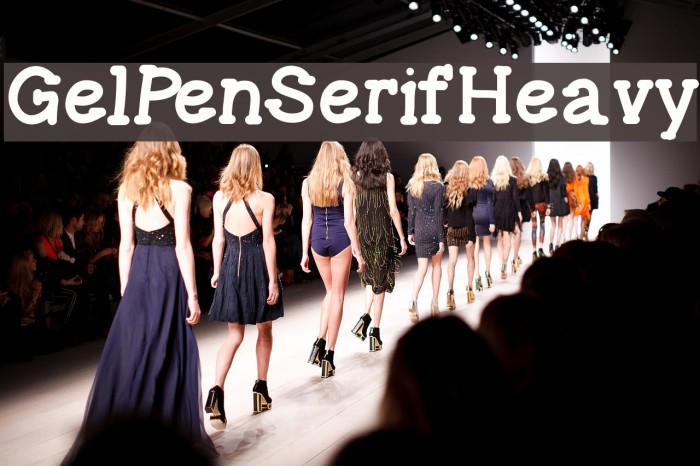 GelPenSerifHeavy Font examples