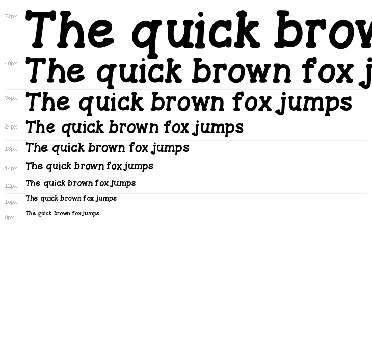 GelPenSerifHeavy Waterfall