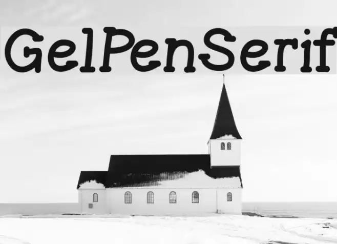 GelPenSerif Font examples