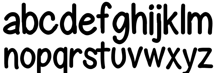 GelPenUprightCondensed Font LOWERCASE