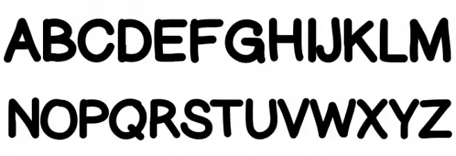 GelPenUprightHeavy Polices MAJUSCULES