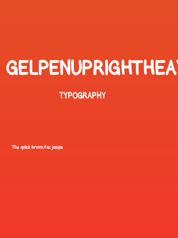 GelPenUprightHeavyCondensed Poster