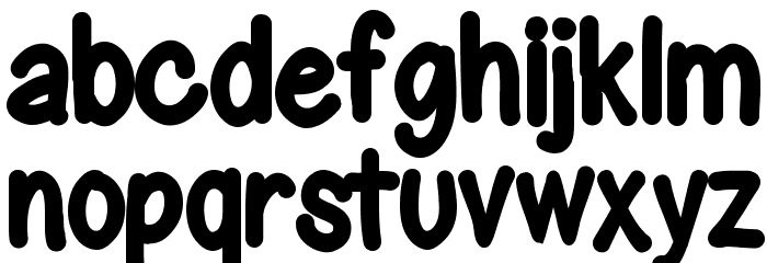 GelPenUprightHeavyCondensed Font LOWERCASE